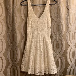 White lace dress